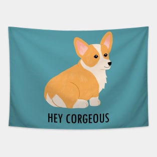 Flirty Corgi Tapestry