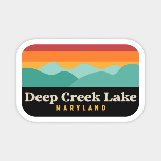 Deep Creek Lake State Park Maryland Retro Vintage Sunset Magnet