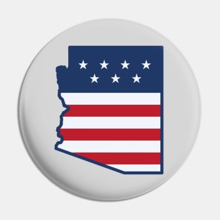 Stars and Stripes Arizona Pin