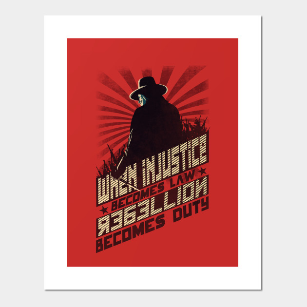 Rebellion V For Vendetta Posters And Art Prints Teepublic