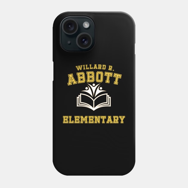 Willard R. Abbott Elementary yellow color Phone Case by thestaroflove