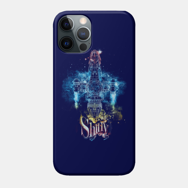 shiny space ship - rainbow version - Firefly - Phone Case