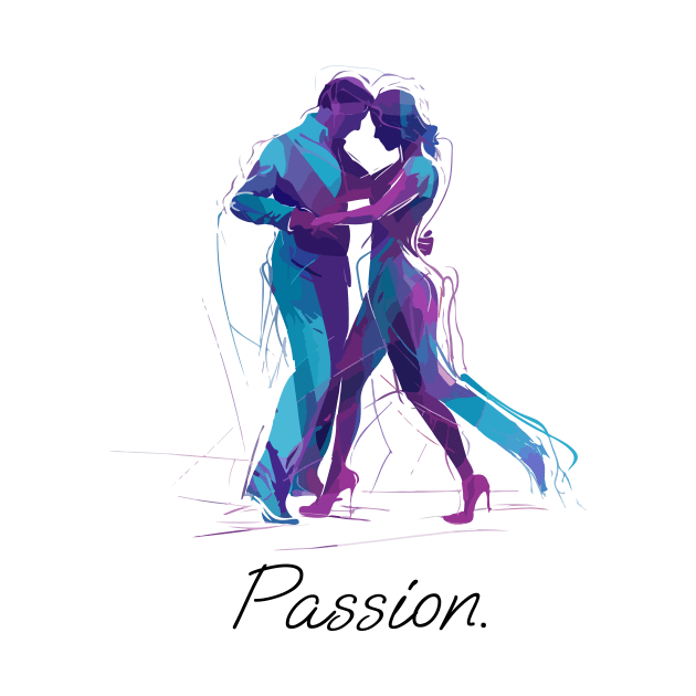 Couple Dancing With Passion by Dance Art Creations