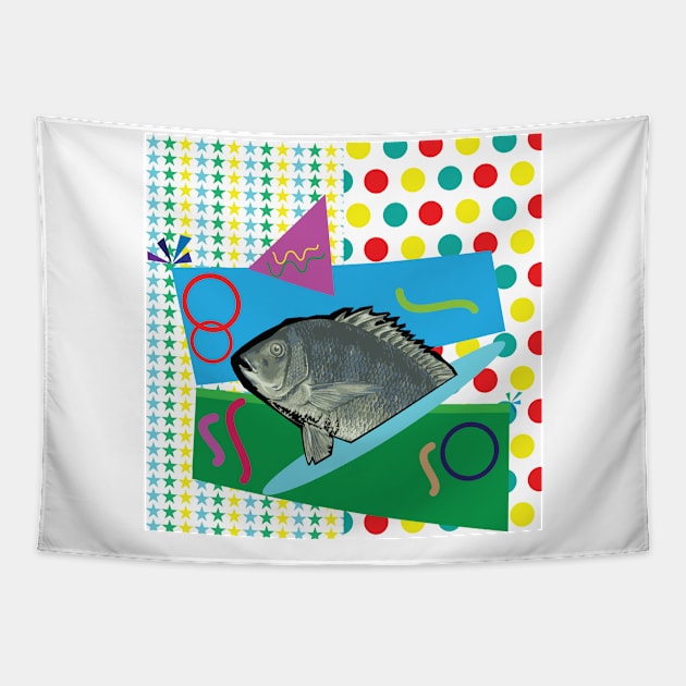 Snapper Fish - Zine Culture Tapestry by Promaxx