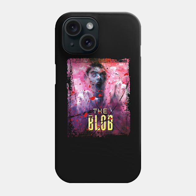 The Blob Strikes Back Classic Horror Genre Tee For Monster Movie Lovers Phone Case by Zombie green