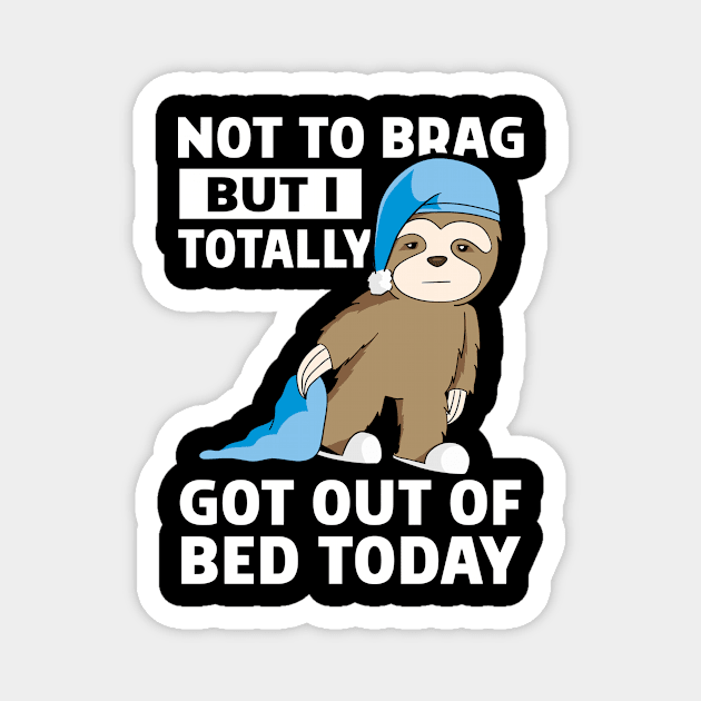 Cute Sloth Sleepy Lazy Magnet by Tobias Store