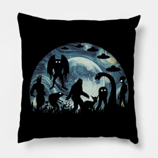 Starry Night Cryptid Pillow