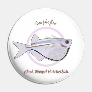 Black Winged Hatchetfish Pin