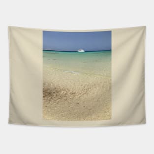 Yacht Sea Print Tapestry