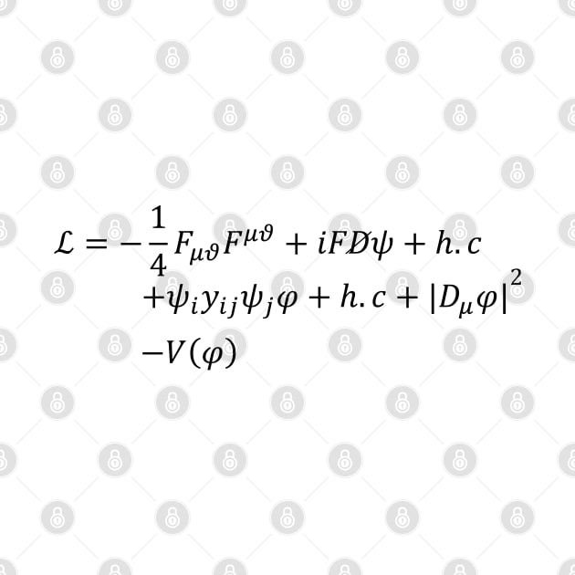 Standard Model Of Particle Physics Lagrangian, Lagrangian of the universe by ScienceCorner