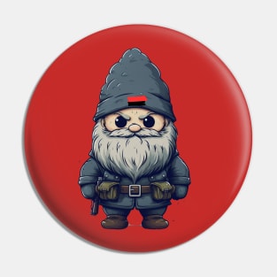 Military Gnome Ukrainian Freedom Fighter style Pin