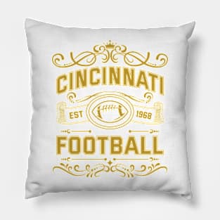 Vintage Cincinnati Football Pillow