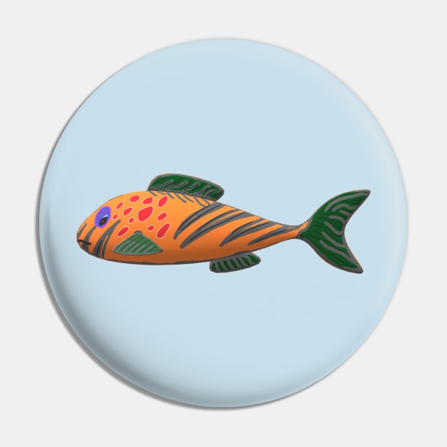 Fish design, An orange, cute, pretty, beautiful, tropical fish drawing. Pin by Blue Heart Design