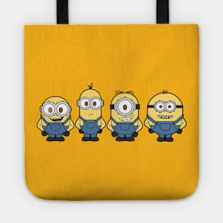 Minions Kevin, Stuart, Bob and Otto Tote