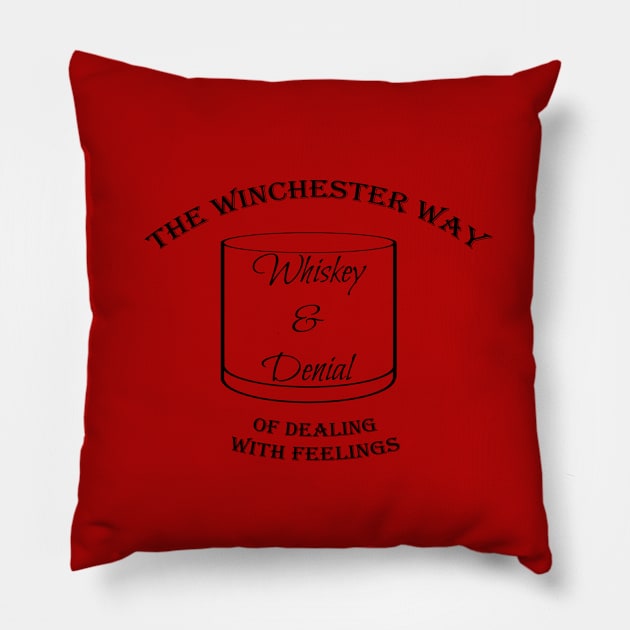 Whiskey & Denial Pillow by Vannessa_Wynn