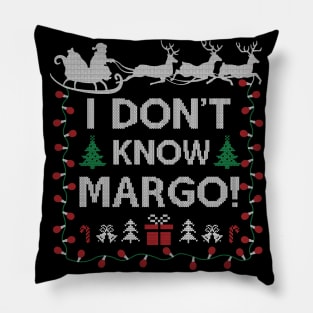 Ugly Funny Christmas I Don't Know Margo Matching Gift Men Women 2 Pillow