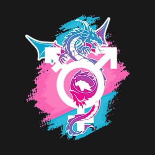 Dragon Pride Genderfluid Lgbt And Transpride T-Shirt