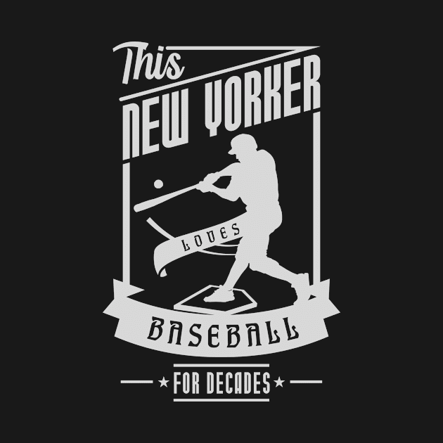 New Yorker Love Baseball by Toogoo