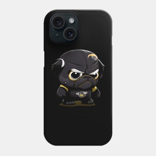 French Bulldog (Pug) as football player seven Phone Case