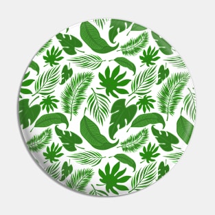 Green leaf pattern Pin