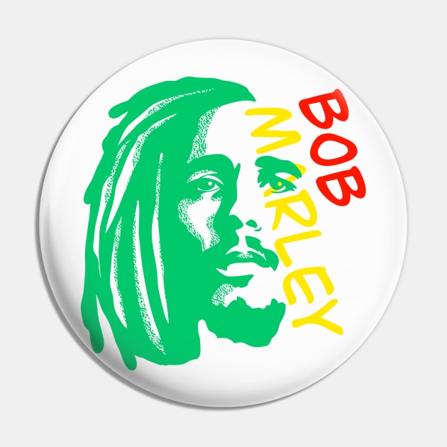 Bob marley Pin by Maqualys.co