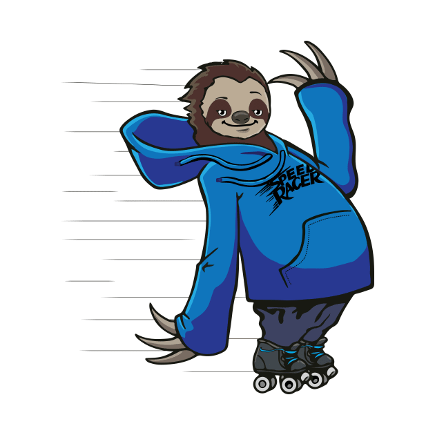 Sloth Skater by AmazingArtMandi