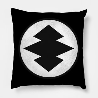 Black Leather Jackets Alien Symbol Pillow