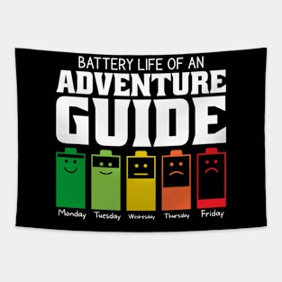 Battery Life Of An Adventure Guide Tapestry