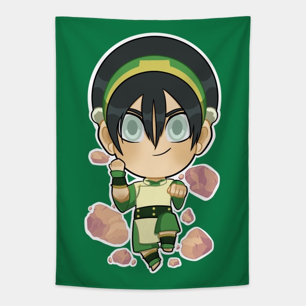 Toph Tapestry by dragonlord19