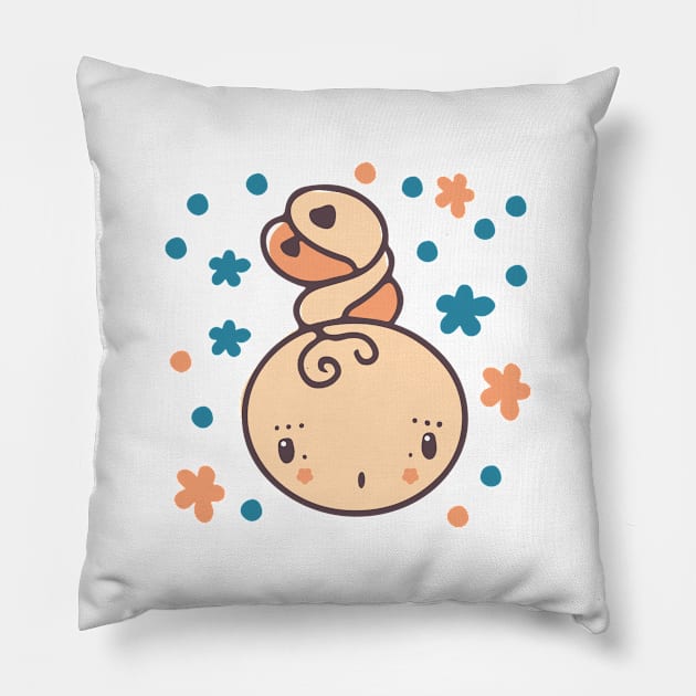 Cute bunny Pillow by Happycactus