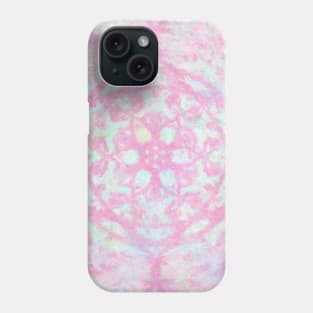 Dreamy Pink Mandala Mathematical Art Impressionist Painting Phone Case