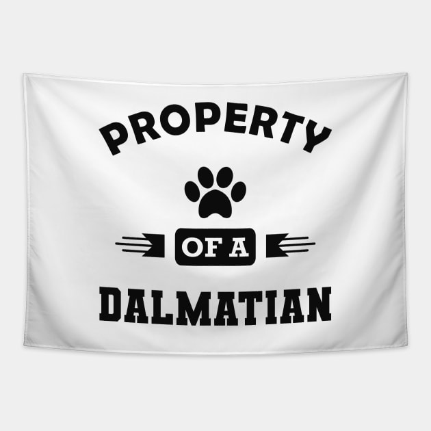 Dalmatian Dog - Property of a dalmatian Tapestry by KC Happy Shop