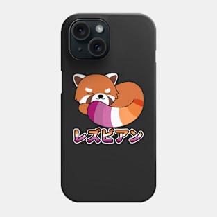 Cute Red Panda Lesbian Pride Phone Case