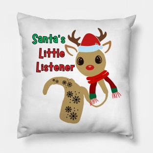 Cochlear Implant Christmas Pillow