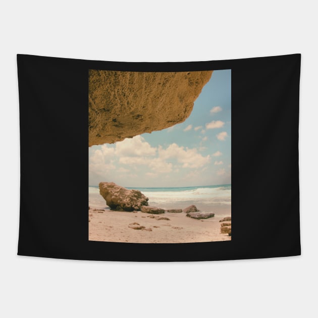 Vintage coastal photo Tapestry by IOANNISSKEVAS