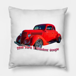 1936 Ford 5 Window Coupe Pillow