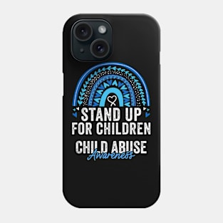 Child Abuse Prevention Awareness Month Blue Ribbon gift idea Phone Case