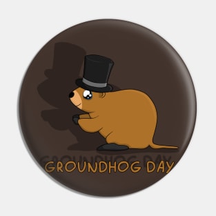 Groundhog day Pin