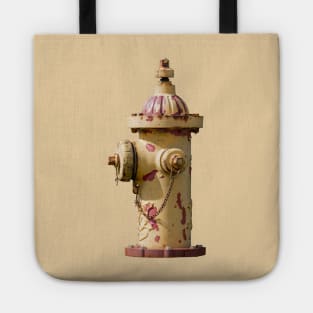 Peeling Yellow Fire Hydrant Tote