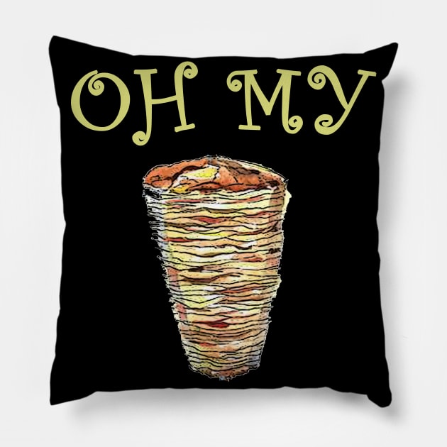 hot food Pillow by Yaman