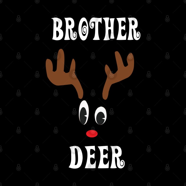 Brother Reindeer Deer Red nosed Christmas Deer Hunting Hobbies   Interests by familycuteycom