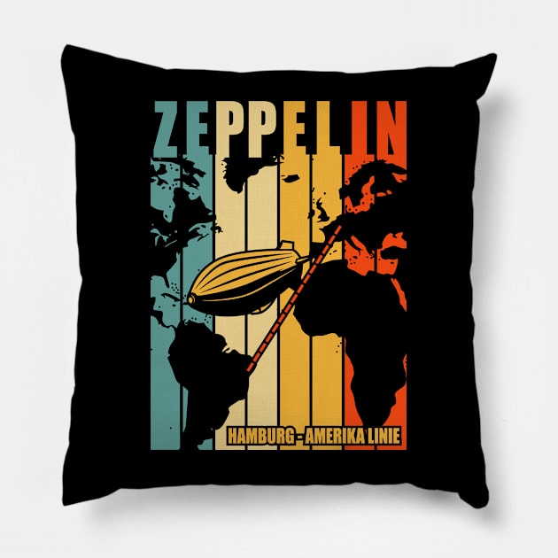 Zeppelin Vintage Pillow by Saamdibilquraniart