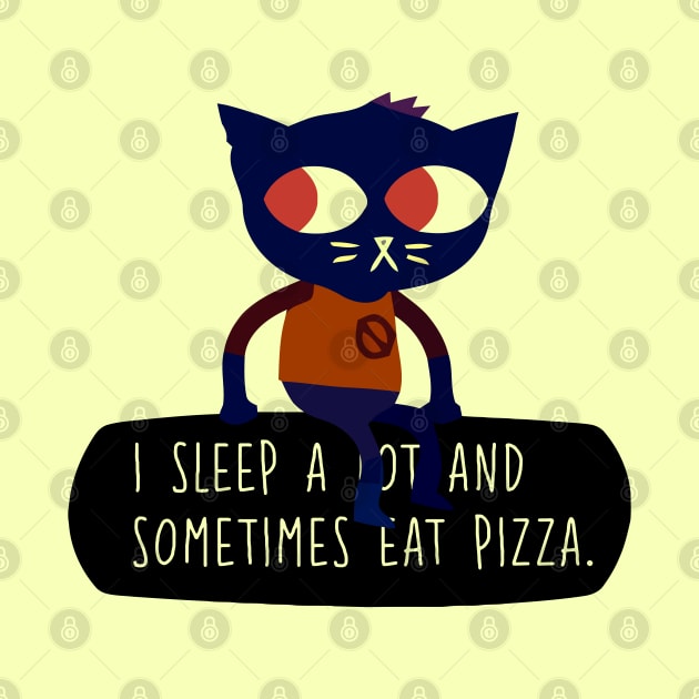 Night In The Woods I Sleep a Lot and Sometimes Eat Pizza Mae Borowski by katmargoli