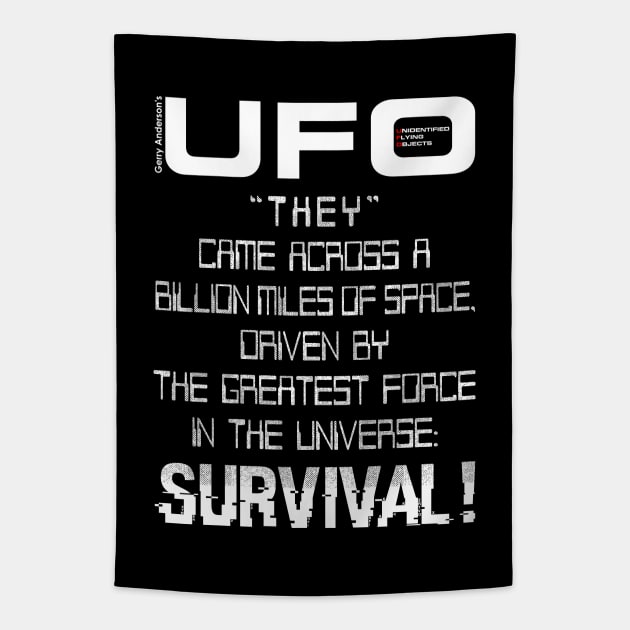 Gerry Anderson's UFO - SURVIVAL Tapestry by kooldsignsflix@gmail.com