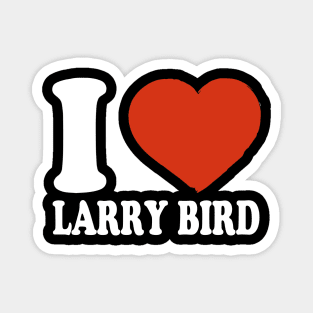 Graphic I Love Larry Personalized Name Sports Magnet