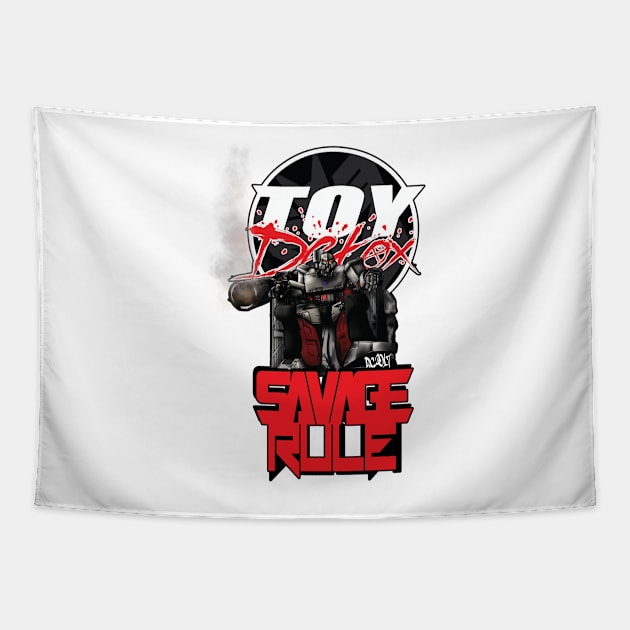 Detox TFCon 2017 Savage Rule Tapestry by ToyDetox