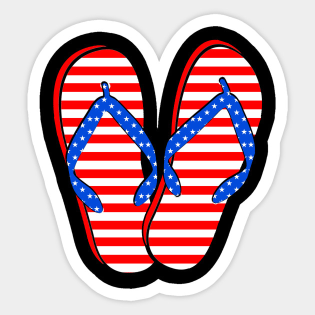 fourth of july flip flops