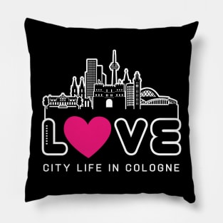 Love City Life in Cologne Pillow