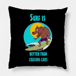 surf wolf Pillow