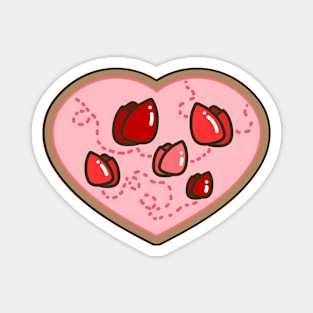 rose petals on cookies Magnet